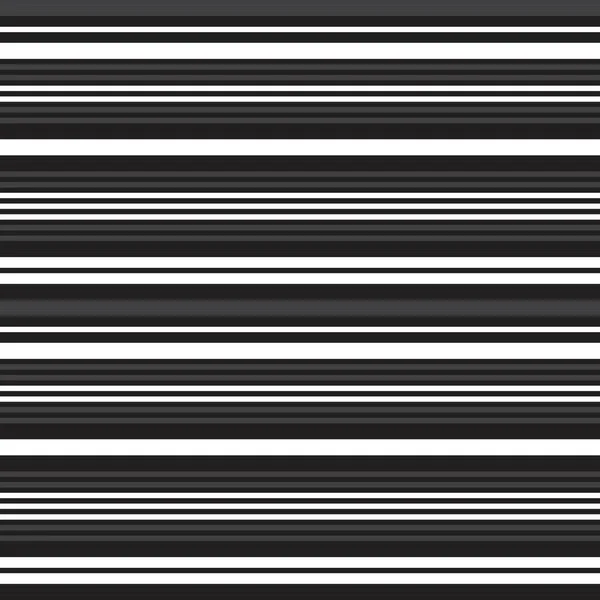 Чорно Білий Горизонтальний Смугастий Безшовний Візерунок Підходить Модного Текстилю Графіки — стоковий вектор