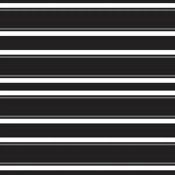 Black White Horizontal Striped Seamless Pattern Background Suitable Fashion Textiles — Stock Vector