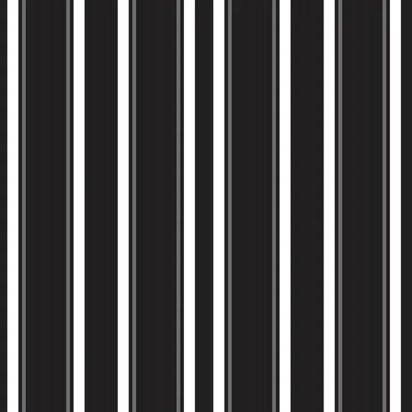 Schwarz Weißer Vertikal Gestreifter Nahtloser Musterhintergrund Für Modetextilien Grafiken — Stockvektor