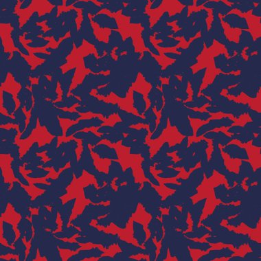 Kızıl Donanma Çiçek fırçası, moda baskıları, grafikler, arka planlar ve el sanatları için kusursuz desenli fırça darbeleri sergiliyor