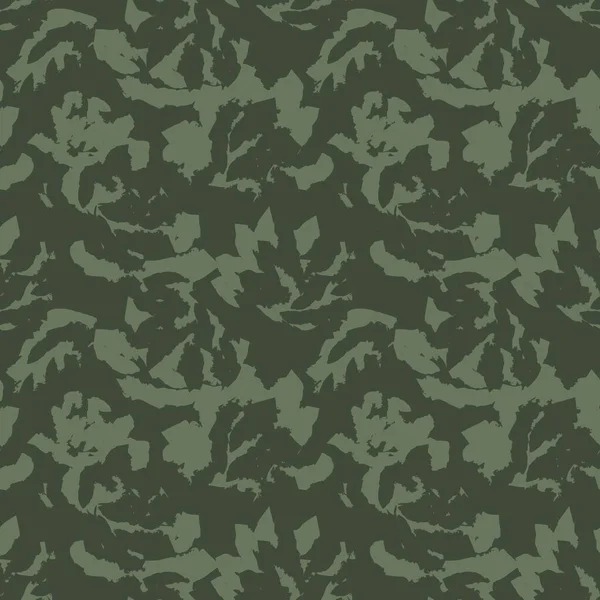 Green Floral Pinselstriche Nahtlose Muster Hintergrund Für Modedrucke Grafiken Hintergründe — Stockvektor