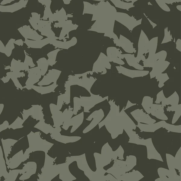Зелений Квітковий Пензлик Безшовний Візерунок Модних Принтів Графіки Фону Ремесел — стоковий вектор