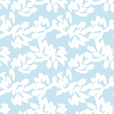 Gökyüzü Mavi Çiçek fırça darbeleri moda baskıları, grafikler, arka planlar ve el sanatları için pürüzsüz desen arkaplanı