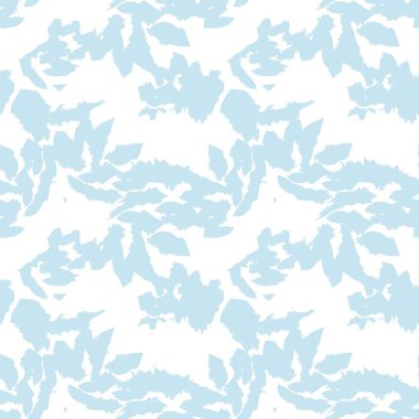 Gökyüzü Mavi Çiçek fırça darbeleri moda baskıları, grafikler, arka planlar ve el sanatları için pürüzsüz desen arkaplanı