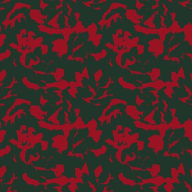 Noel çiçekli fırça darbeleri moda baskıları, grafikler, arka planlar ve el sanatları için pürüzsüz desenli arka plan