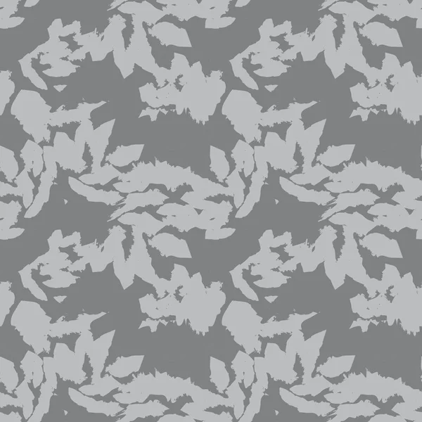 Gris Floral Pinceladas Sin Costuras Patrón Fondo Para Estampados Moda — Vector de stock