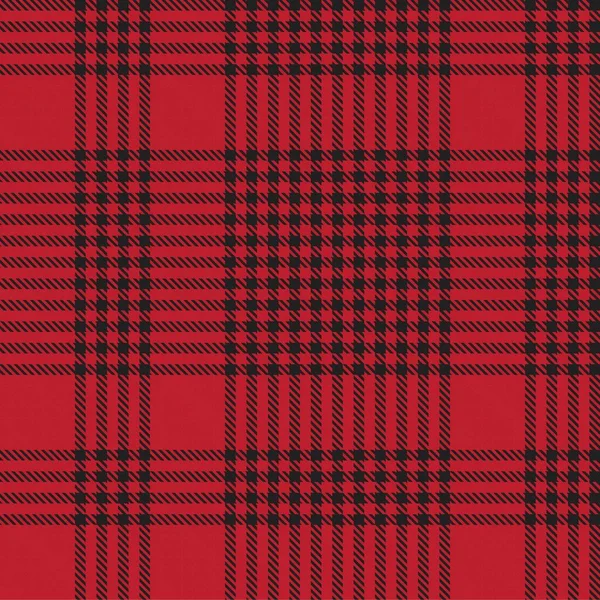 Red Glen Plaid Textuur Naadloos Patroon Geschikt Voor Mode Textiel — Stockvector