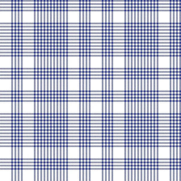 Blue Glen Plaid Textuur Naadloos Patroon Geschikt Voor Mode Textiel — Stockvector