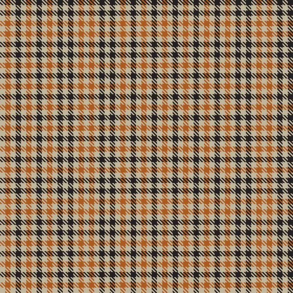 Oranje Glen Plaid Textuur Naadloos Patroon Geschikt Voor Mode Textiel — Stockvector