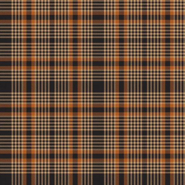 Orange Glen Plaid Texturovaný Bezešvý Vzor Vhodný Pro Módní Textil — Stockový vektor