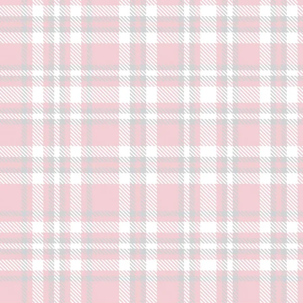 Pink Glen Plaid Texture Modello Senza Cuciture Adatto Tessuti Moda — Vettoriale Stock