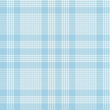 Gökyüzü Mavisi Glen Ekose desenli moda tekstil ve grafikleri için uygun