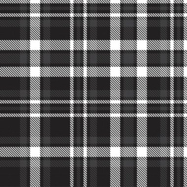 Siyah ve Beyaz Glen Ekose desenli, moda tekstil ve grafikleri için uygun.