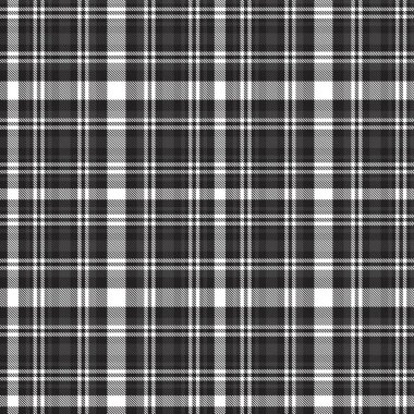 Siyah ve Beyaz Glen Ekose desenli, moda tekstil ve grafikleri için uygun.