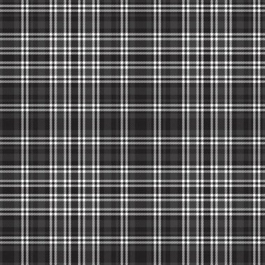 Siyah ve Beyaz Glen Ekose desenli, moda tekstil ve grafikleri için uygun.