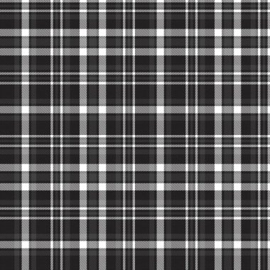 Siyah ve Beyaz Glen Ekose desenli, moda tekstil ve grafikleri için uygun.