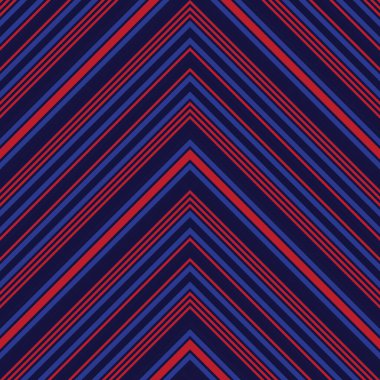 Moda tekstili ve grafikleri için uygun kırmızı ve mavi köşegen çizgili, dikişsiz arkaplan