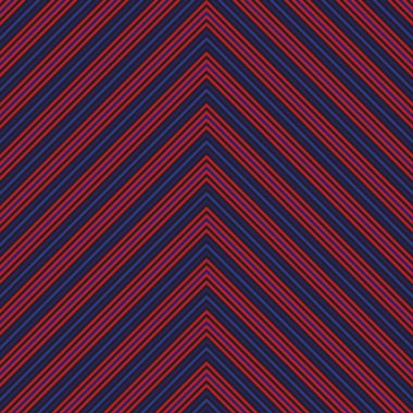 Moda tekstili ve grafikleri için uygun kırmızı ve mavi köşegen çizgili, dikişsiz arkaplan