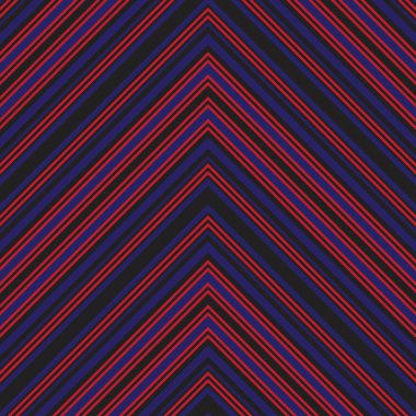 Moda tekstili ve grafikleri için uygun kırmızı ve mavi köşegen çizgili, dikişsiz arkaplan