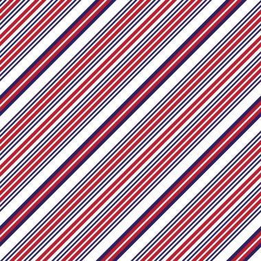 Moda tekstili ve grafikleri için uygun kırmızı ve mavi köşegen çizgili dikişsiz arkaplan