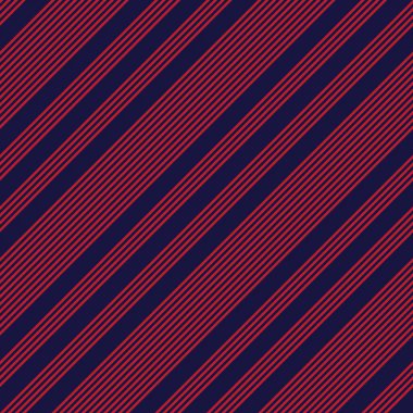 Moda tekstili ve grafikleri için uygun kırmızı ve mavi köşegen çizgili dikişsiz arkaplan