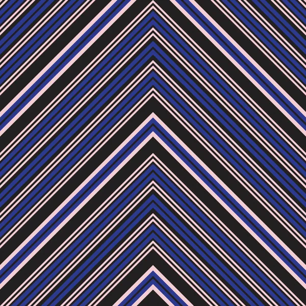 Fondo Patrón Sin Costuras Rayas Diagonales Chevron Rosa Azul Marino — Vector de stock