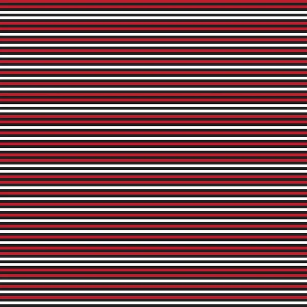 Fondo Patrón Inconsútil Rayado Horizontal Rojo Adecuado Para Textiles Moda — Archivo Imágenes Vectoriales