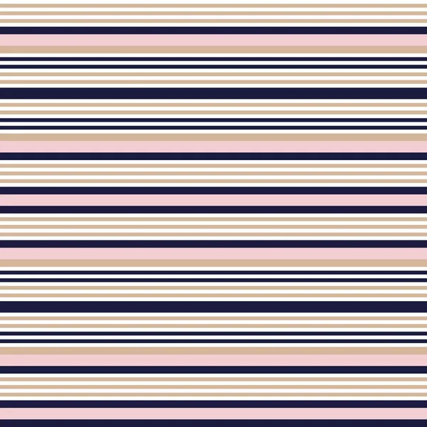 粉色和海军水平条纹无缝图案背景适合服装纺织品 — 图库矢量图片