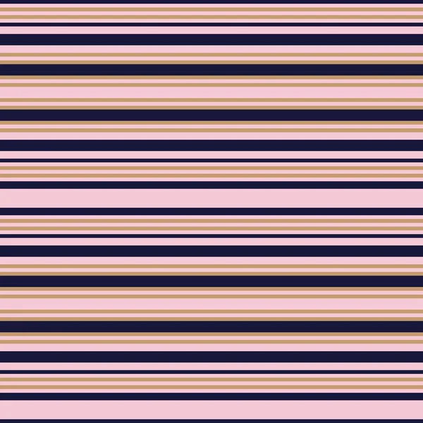 Pink Navy Horizontal Striped Seamless Pattern Background Suitable Fashion Textiles — Stock Vector