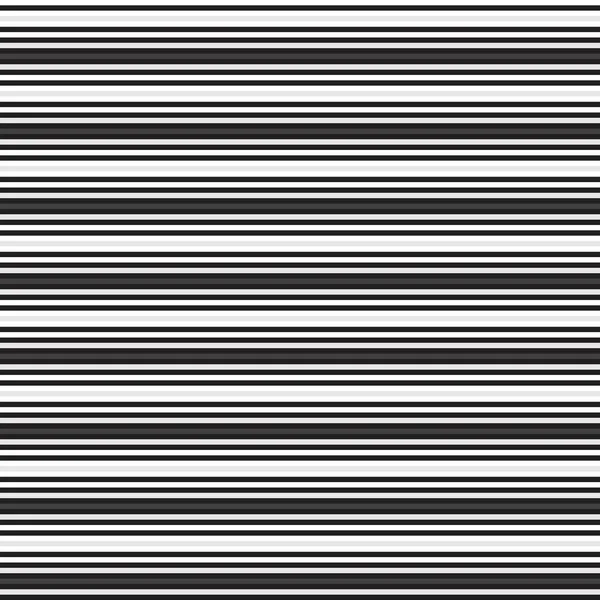 Noir Blanc Horizontal Rayé Fond Motif Sans Couture Adapté Pour — Image vectorielle