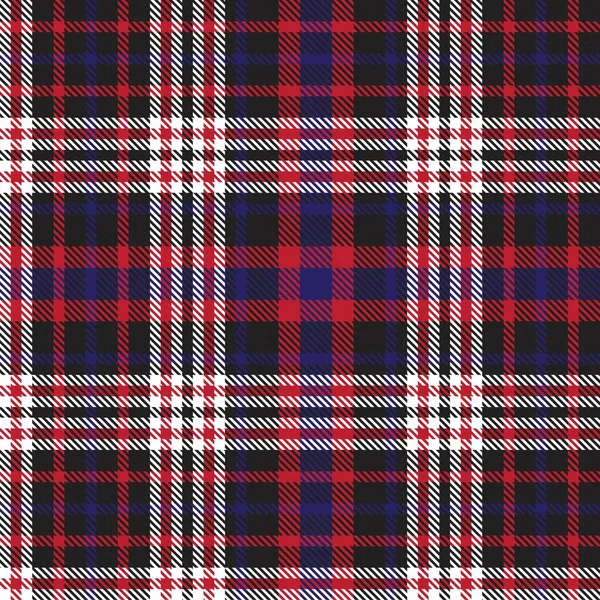 Red Navy Glen Plaid Textured Seamless Pattern Suitable Fashion Textiles — Stock Vector