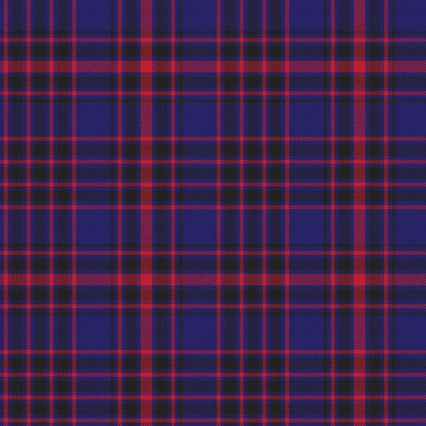 Red Navy Glen Plaid Textured Seamless Pattern Suitable Fashion Textiles — Stock Vector