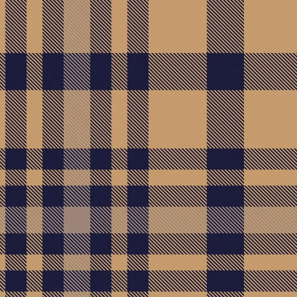 Bruin Glen Plaid Textuur Naadloos Patroon Geschikt Voor Mode Textiel — Stockvector