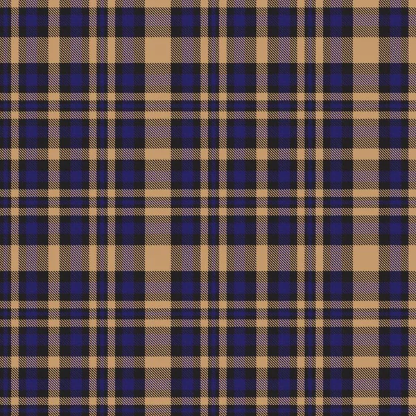 Brown Glen Plaid Texturiertes Nahtloses Muster Für Modetextilien Und Grafiken — Stockvektor