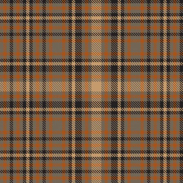 Orange Glen Plaid Texturovaný Bezešvý Vzor Vhodný Pro Módní Textil — Stockový vektor