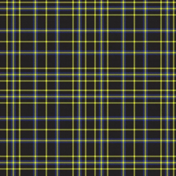 Žlutý Glen Plaid Texturovaný Bezešvý Vzor Vhodný Pro Módní Textil — Stockový vektor