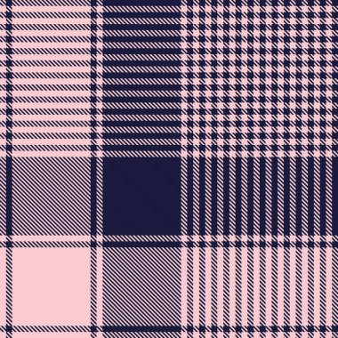 Pembe denizci Glen Ekose desenli moda tekstil ve grafikleri için uygun.