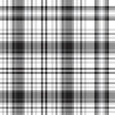Siyah ve Beyaz Glen Ekose desenli, moda tekstil ve grafikleri için uygun.
