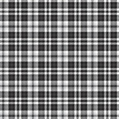 Siyah ve Beyaz Glen Ekose desenli, moda tekstil ve grafikleri için uygun.