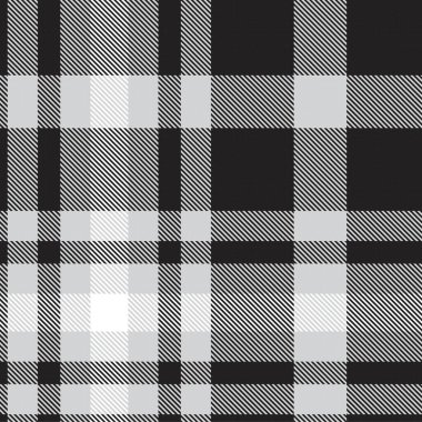 Siyah ve Beyaz Glen Ekose desenli, moda tekstil ve grafikleri için uygun.