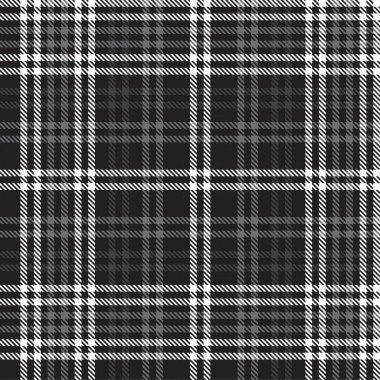Siyah ve Beyaz Glen Ekose desenli, moda tekstil ve grafikleri için uygun.