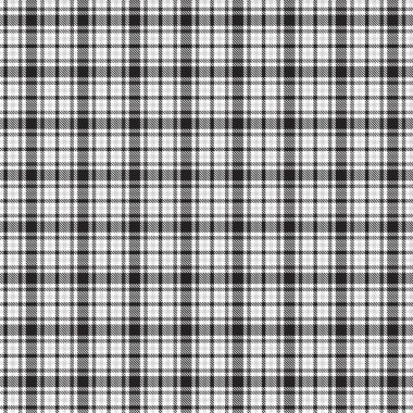 Siyah ve Beyaz Glen Ekose desenli, moda tekstil ve grafikleri için uygun.