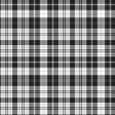 Siyah ve Beyaz Glen Ekose desenli, moda tekstil ve grafikleri için uygun.