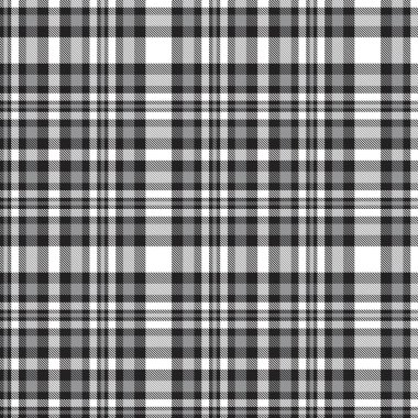 Siyah ve Beyaz Glen Ekose desenli, moda tekstil ve grafikleri için uygun.