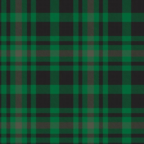 Green Glen Plaid Texturiertes Nahtloses Muster Für Modetextilien Und Grafiken — Stockvektor