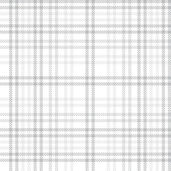 White Glen Plaid Textuur Naadloos Patroon Geschikt Voor Mode Textiel — Stockvector