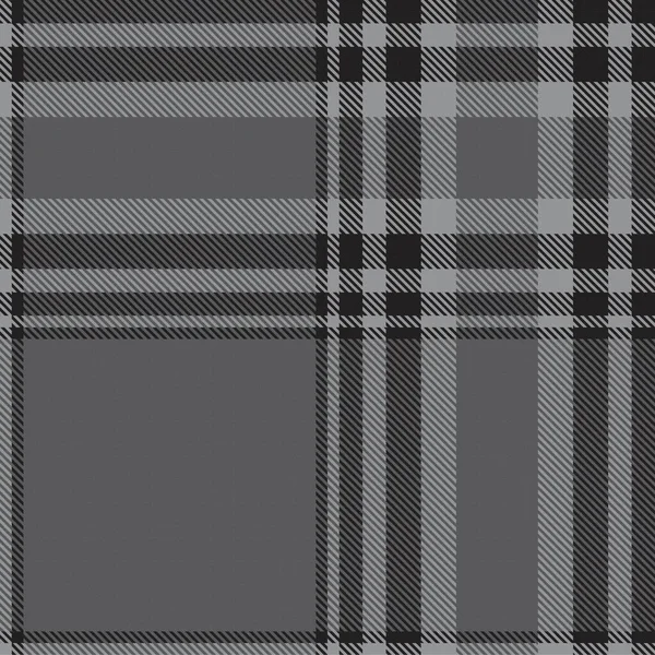 Grey Glen Plaid Texturiertes Nahtloses Muster Für Modetextilien Und Grafiken — Stockvektor