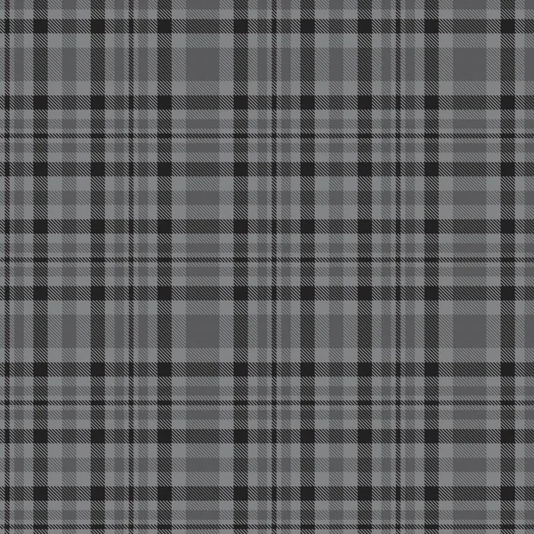 Gris Glen Plaid Motif Sans Couture Texturé Adapté Aux Textiles — Image vectorielle