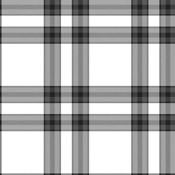 Black White Glen Plaid Texturovaný Bezešvý Vzor Vhodný Pro Módní — Stockový vektor