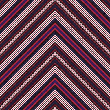 Moda tekstili ve grafikleri için uygun kırmızı ve mavi köşegen çizgili, dikişsiz arkaplan